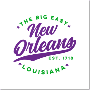 Vintage New Orleans Louisiana The Big Easy USA City Posters and Art